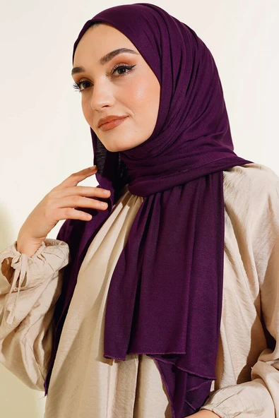 Klasik Penye Şal Mor - Resim 2