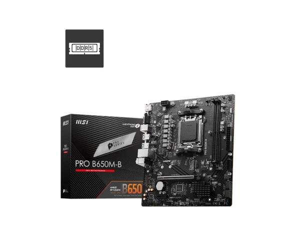 MSI MB PRO B650M-B AM5 DDR5 6800MHZOC HDMI VGA M.2 USB3.2 2.5G LAN mATX
