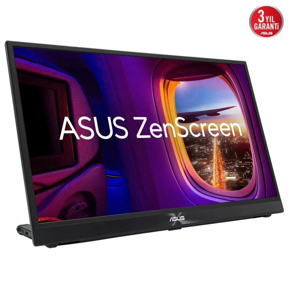 17.3 ASUS ZENSCREEN MB17AHG 17.3 GAMING TASINABILIR USB IPS FREESYNC 1920x1080 5MS 144HZ HDMI USB-C 3YIL MAT EKRAN L STAND EYECARE Monitör - Resim 3