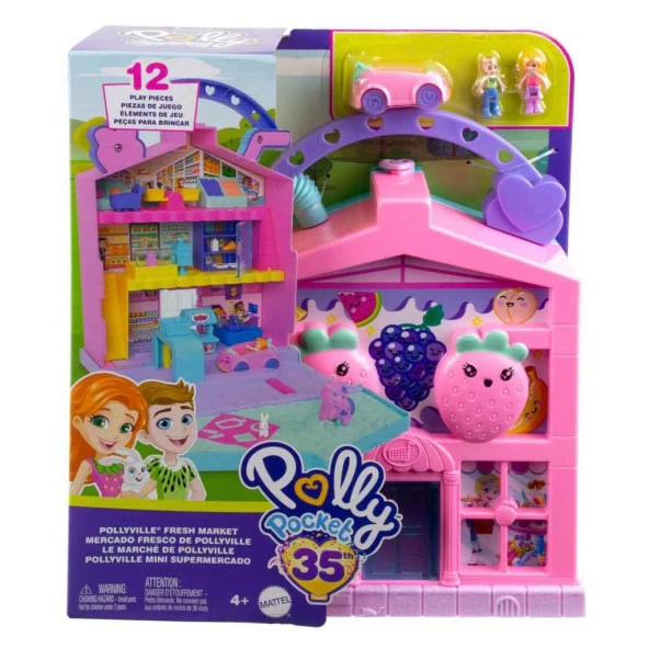 Polly Pocket Pollyville Marketi Oyun Seti HRD45 - 4
