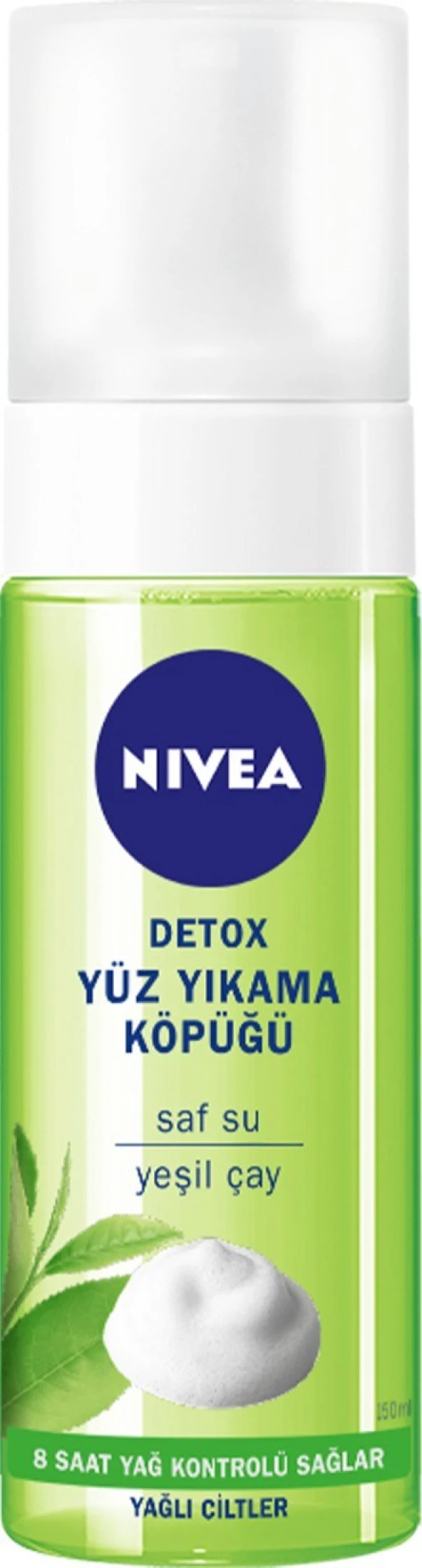 NIVEA Detox Yüz Yıkama Köpüğü Yağlı Ciltler 150ml Gözenek Arındırıcı Yeşil Çay ve Antioksidan içerir - 2