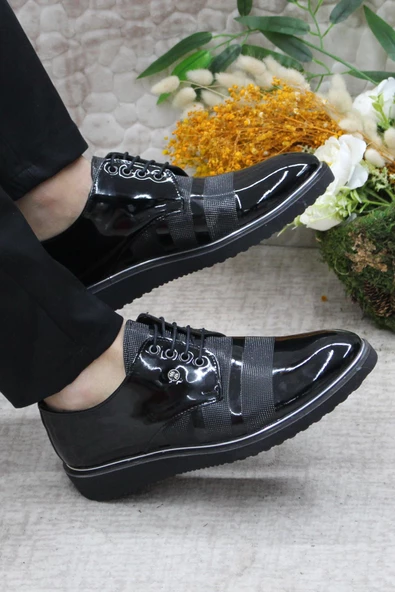 Fort Rasgo 2706 Siyah Rugan Eva Taban Hafif Erkek Ayakkabı - Resim 5