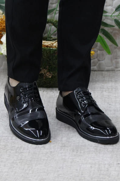 Fort Rasgo 2706 Siyah Rugan Eva Taban Hafif Erkek Ayakkabı - Resim 2