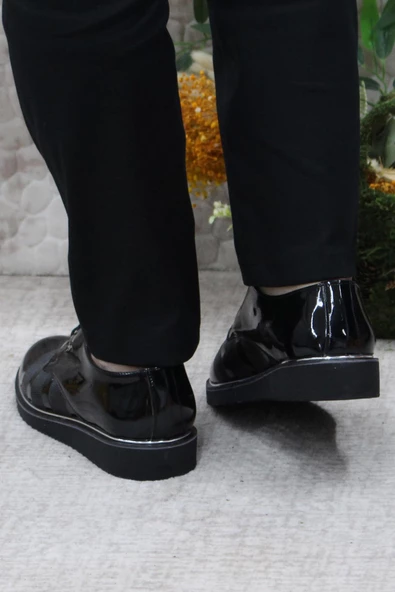 Fort Rasgo 2706 Siyah Rugan Eva Taban Hafif Erkek Ayakkabı - Resim 4