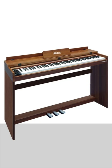 Midex PLX-140 PRO-OR Dijital Piyano Bluetooth Tuş Hassasiyeti 88 Tuşlu Kapaklı (Kulaklık ve Tabure) - Resim 2