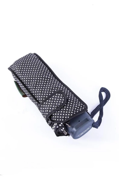 Snotline-April Kadın Şemsiye Micro Mini Vizon Puantiyeli Kahve - Resim 9