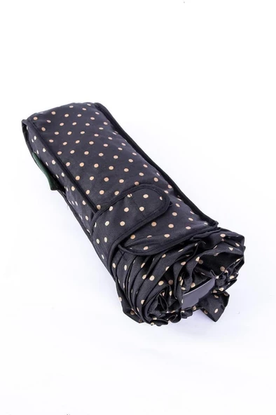 Snotline-April Kadın Şemsiye Micro Mini Vizon Puantiyeli Kahve - Resim 7