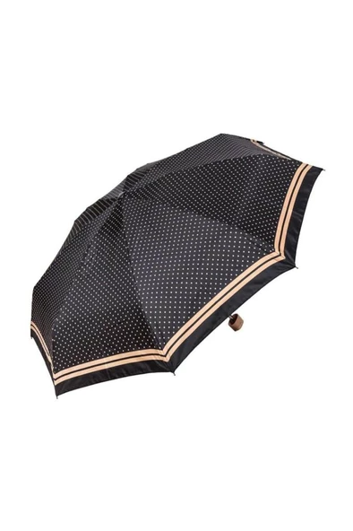 Snotline-April Kadın Şemsiye Micro Mini Vizon Puantiyeli Kahve - Resim 6