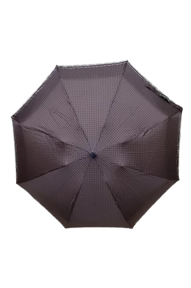 Snotline-April Kadın Şemsiye Micro Mini Vizon Puantiyeli Kahve - Resim 4