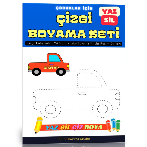 Çizgi Boyama Seti (3 Kitap)