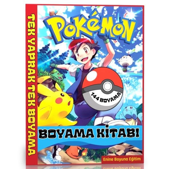 Pokemon Boyama Kitabı (EN GÜZEL HEDİYE)