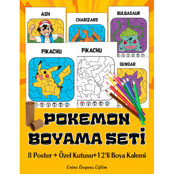 Pokemon Boyama Seti (Hediye Paketinde) - 2