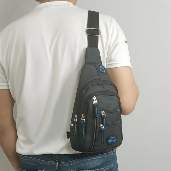 Lederax Çift Taraf Askılı Göğüs Çantası Bodybag LD266 - 11