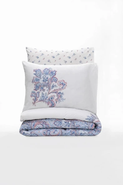 Cotton Box Bohem Nevresim Takımı Çift Kişilik Mapiya Mavi - 3