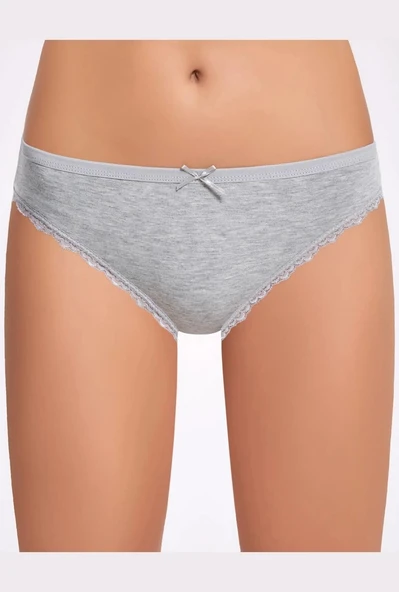 Melanjlı Dantelli Kadın Bikini Külot  5 Adet - 2
