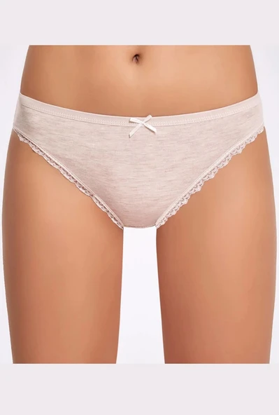 Melanjlı Dantelli Kadın Bikini Külot   10 Adet - 4