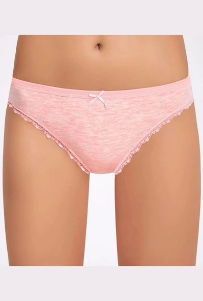 Melanjlı Dantelli Kadın Bikini Külot  5 Adet - 3