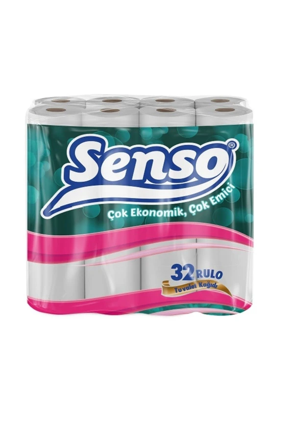 SENSO Tuvalet Kağıdı 32'Li Çift Katlı 2 Katlı Çok Emici