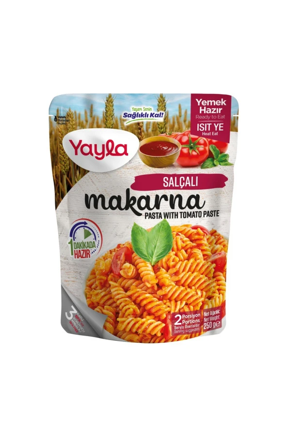 YAYLA Yemek Hazır Salçalı Makarna 250 Gr