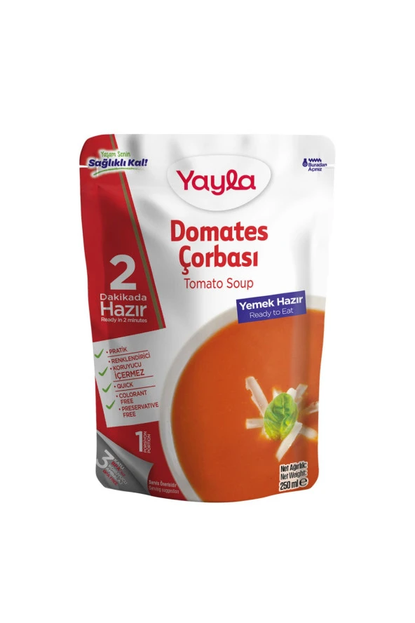 YAYLA Yemek Hazır Domates Çorbası 250 Gr