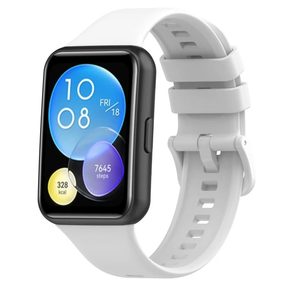 Huawei Watch Fit 2 Kordon Silikon Bileklik Kopçaklı Kordon Mix - 8
