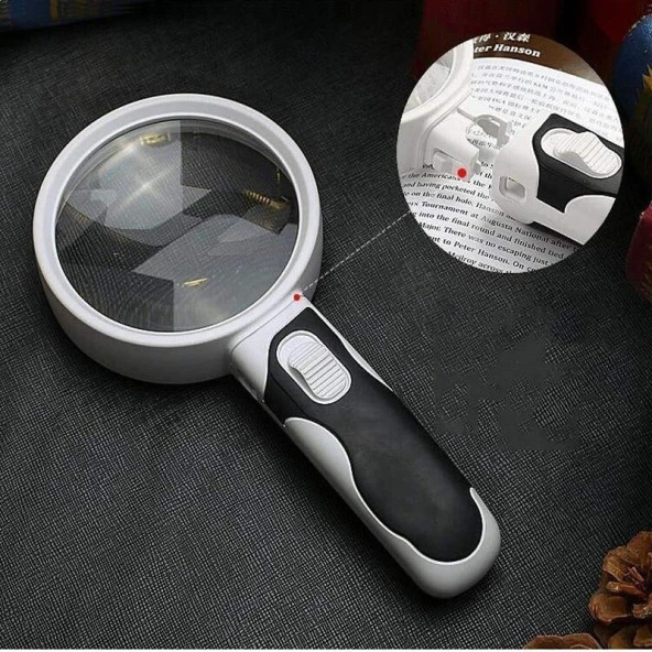 UpWay 5X Optik Büyüteç LED Işık Aydınlatma Çift Katmanlı 80mm Lens Çapı - 3