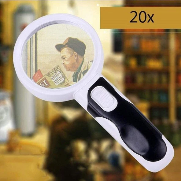 UpWay 5X Optik Büyüteç LED Işık Aydınlatma Çift Katmanlı 80mm Lens Çapı - 6