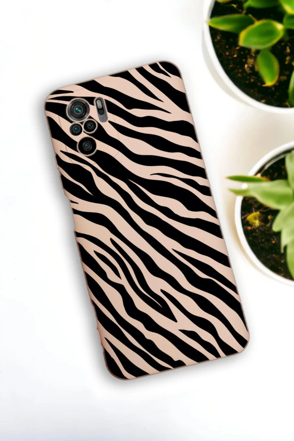 Redmi Note 10s Uyumlu Zebra Pattern Premium Silikonlu Lansman Telefon Kılıfı ürün görseli
