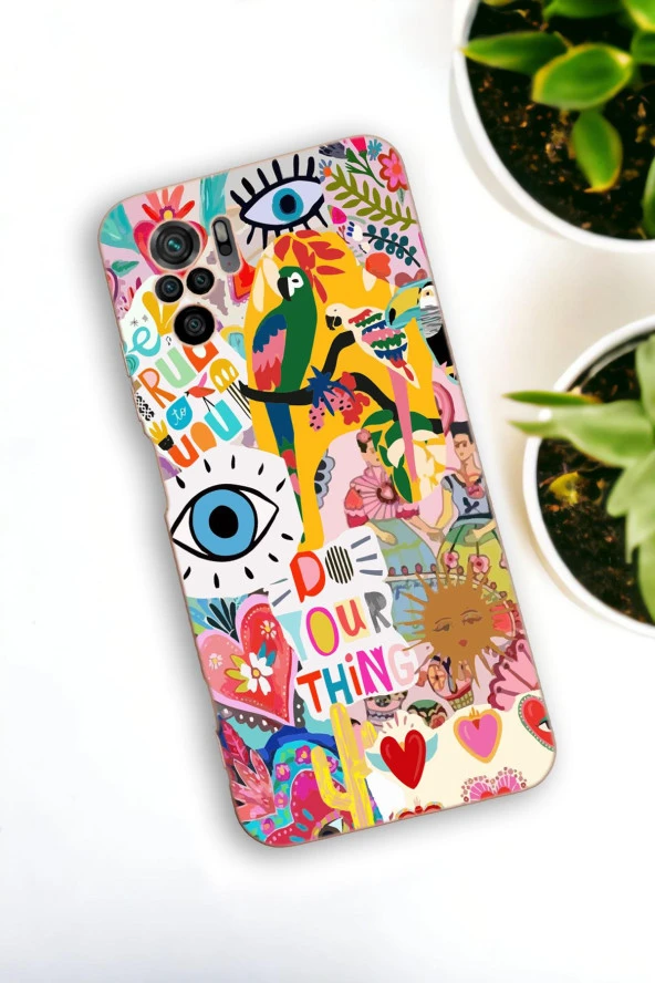 Redmi Note 10s Uyumlu Fun Desenli Premium Silikonlu Lansman Telefon Kılıfı ürün görseli