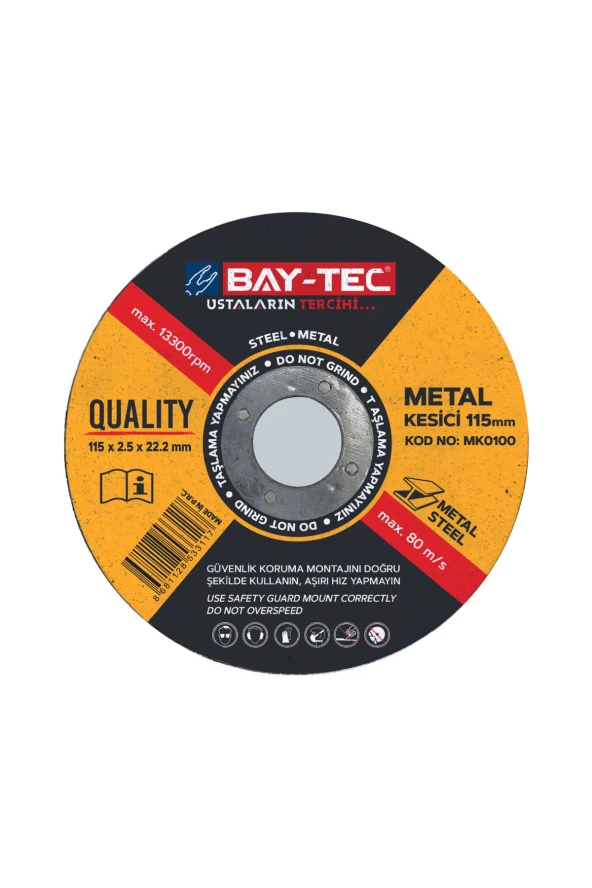 BAY-TEC METAL KESİCİ  115 X 2.5 X22mm