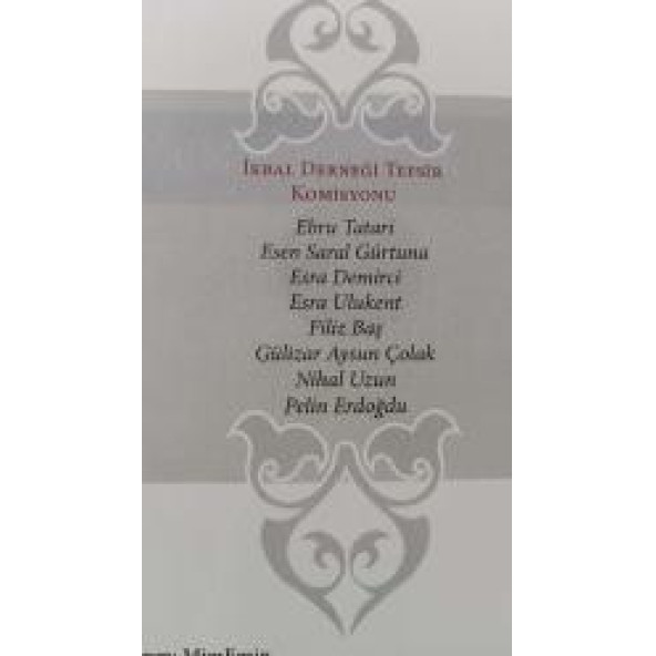 Tefsirlerin İzinden Kur'an Cüz 3 Ciltli İkbal Derneği Tefsir Komisyonu - 2