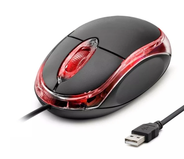 Concord C3 Işıklı USB Kablolu Mouse