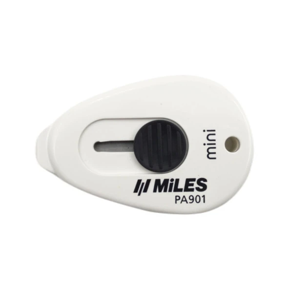 Miles Mini Maket Bıçağı Otomatik Kilit Güvenlikli 9 mm Fildişi PA901 - 4