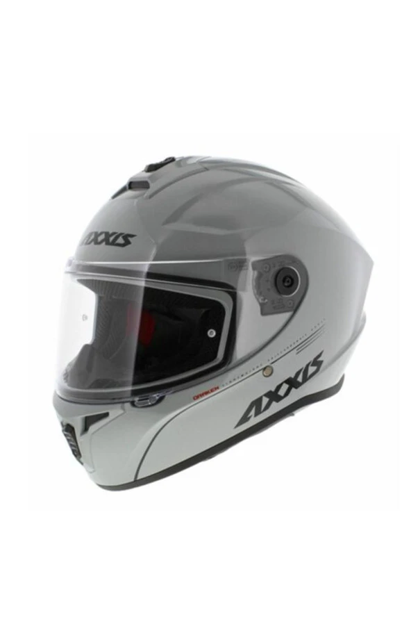 Axxis FF112D Draken S Solid V.2 A2 Gloss Gray Kask XL BEDEN (ÇİFT VİZÖR)