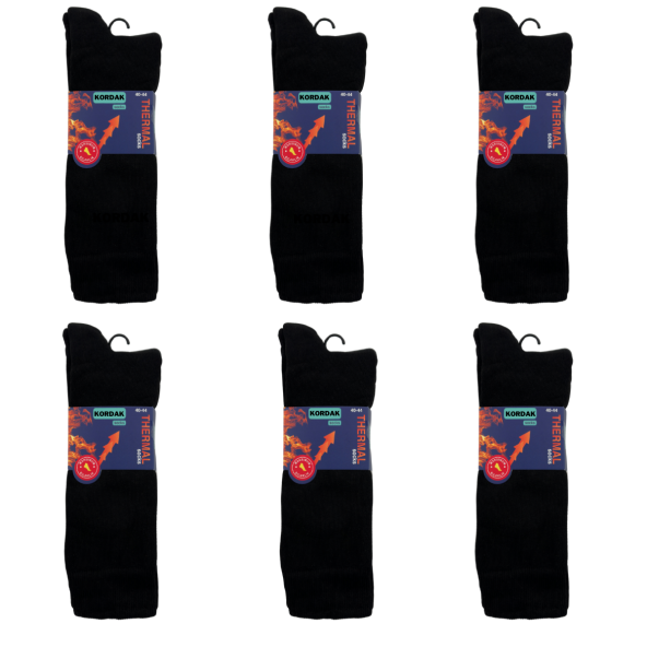 6'lı Siyah Askeri Termal Çorap