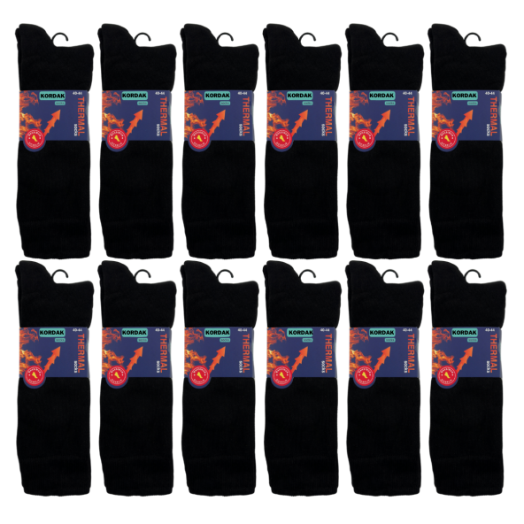 12'li Siyah Askeri Termal Çorap