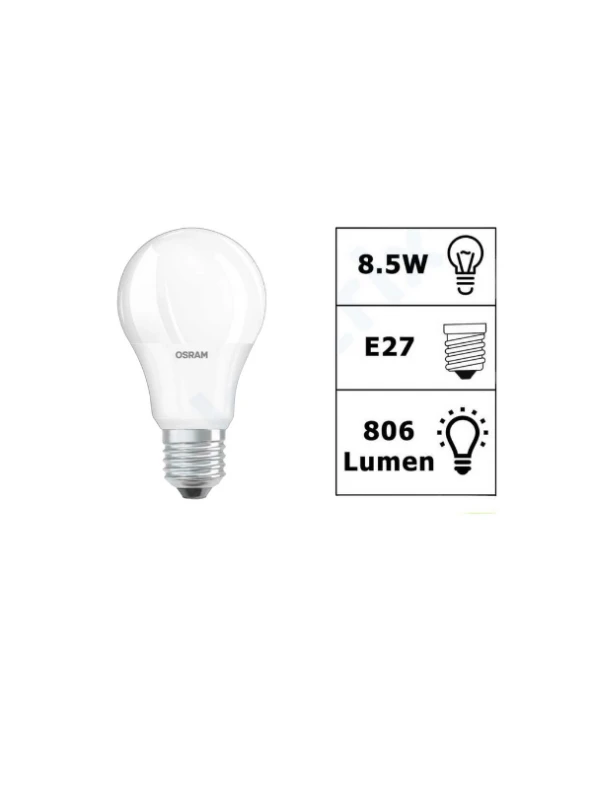 Led Ampul 10 W E27 806 Lümen Beyaz 6500K Osram