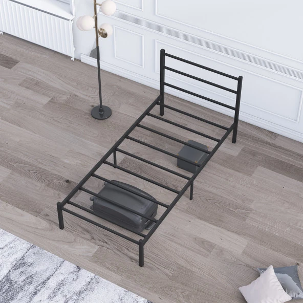 Mobpazar Basic Metal Karyola 100x200 cm Siyah - 4