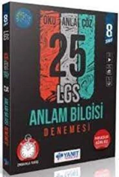 Yanıt Yayınları 8. Sınıf Anlam Bilgisi 25 Deneme ürün görseli 1
