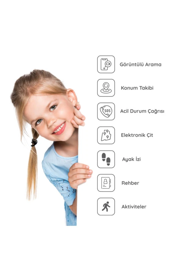 Bilicra Connect Akıllı Çocuk Saati Siyah Görüntülü Görüşme - 2