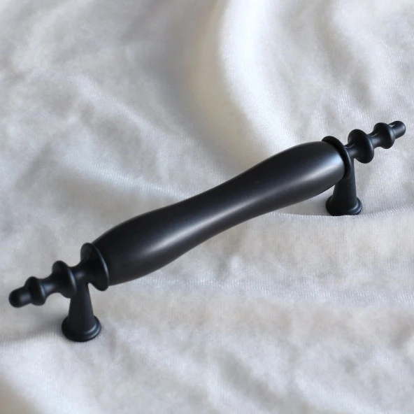 Gerçek Porselen Siyah 96 Mm Kulpları Mobilya Mutfak Kulplar Dolabı Çekmece Kulbu Dolap Kapak Kulpu - Resim 5