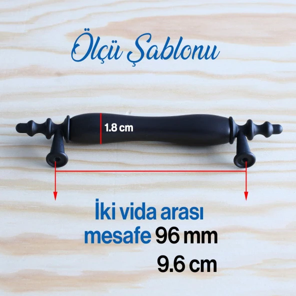 Gerçek Porselen Siyah 96 Mm Kulpları Mobilya Mutfak Kulplar Dolabı Çekmece Kulbu Dolap Kapak Kulpu - Resim 6