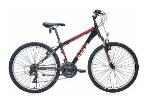 Bianchi Star 24 Jant 21 Vites Erkek Dağ Bisikleti Siyah-Kırmızı-Beyaz 36 Cm