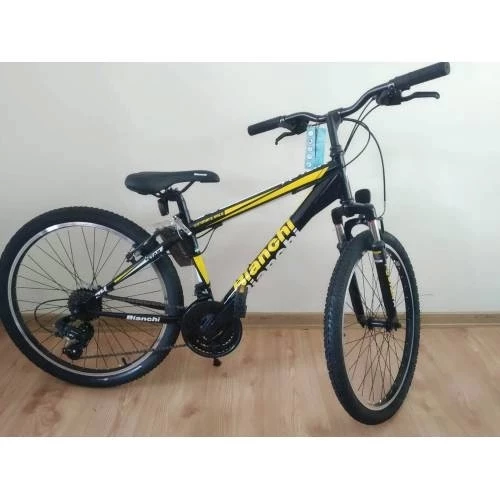 Bianchi Star V Fren 21 Vites 24 Jant Dağ Bisikleti Siyah Sarı - Resim 2