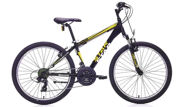 Bianchi Star V Fren 21 Vites 24 Jant Dağ Bisikleti Siyah Sarı