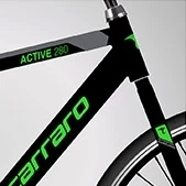 Carraro Active 280 V Fren 21 Vites 28 Jant Şehir Bisikleti Siyah Yeşil 52 Kadro - Resim 2
