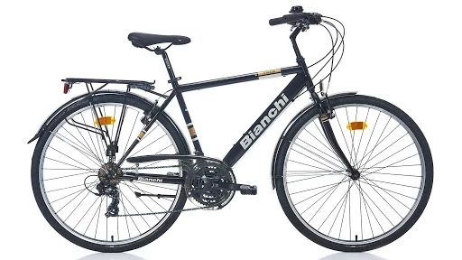 Bianchi Strada 104 V Fren 21 Vites 28 Jant Şehir Bisikleti Siyah Bej 49 Kadro - 1