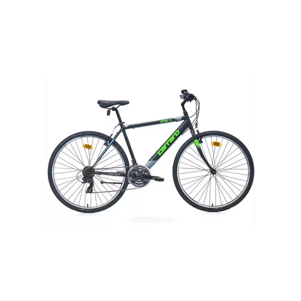 Carraro Active 280 V Fren 21 Vites 28 Jant Şehir Bisikleti Siyah Yeşil 52 Kadro