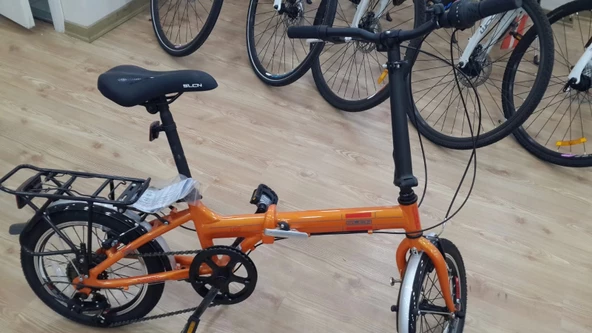 Salcano F100 (SLCN100) 6 Vites 16 Jant Katlanır Bisiklet Turuncu Kırmızı - 4