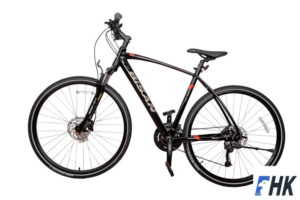 Bisan TRX 8600 HD Fren Altus 27 Vites 28 Jant Trekking Şehir Bisikleti Siyah Turuncu 54 Kadro